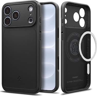 جراب Spigen Thin Fit MagFit لهاتف iPhone 18 Pro/ 17 Pro - أسود