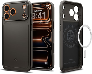 Spigen Thin Fit MagFit compatible with iPhone 17 PRO case cover [MagSafe compatible] - Gunmetal