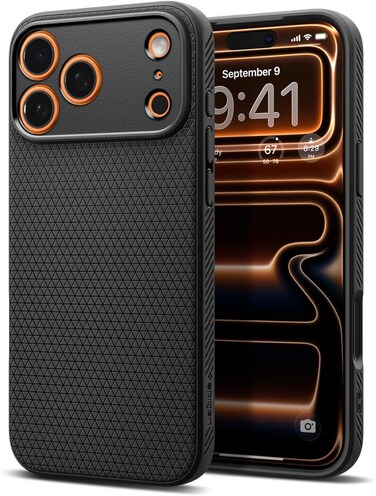 Spigen Liquid Air compatible with iPhone 17 PRO case cover (2025) - Matte Black