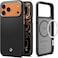 Spigen Enzo Aramid T MagFit designed for iPhone 17 PRO case [Camera Control Button Cover] [MagSafe compatible] Aramid Fiber - Black   Silver