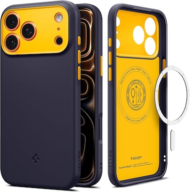 Spigen Nano Pop MagFit designed for iPhone 17 PRO case cover [MagSafe compatible] - Blueberry Navy