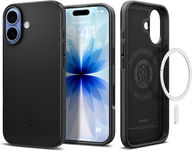 Spigen Thin Fit MagFit designed for iPhone 17 case cover [MagSafe compatible] - Black