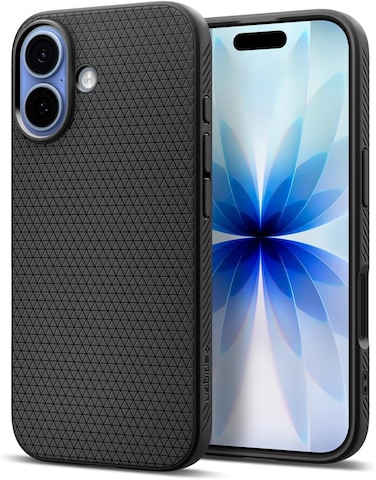 Spigen Liquid Air compatible with iPhone 17 case cover (2025) - Matte Black