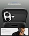 Spigen Tough Armor T MagFit designed for iPhone 17 case cover [MagSafe compatible] with [Capacitive Camera Control Button] and Kickstand - Black