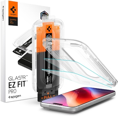 واقي شاشة Spigen EZ Fit PRO [قطعتان] لهاتف iPhone 18 Pro   iPhone 17 Pro