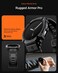Spigen Rugged Armor PRO for Samsung Galaxy Watch 8 44mm Case with Band Protective TPU Cover with Strap (2025) - Matte Black