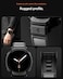Spigen Rugged Armor PRO for Samsung Galaxy Watch 8 44mm Case with Band Protective TPU Cover with Strap (2025) - Matte Black