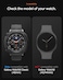 Spigen Rugged Armor for Samsung Galaxy Watch 8 Classic 46mm Case Durable TPU Cover (2025) - Matte Black
