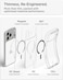 جراب Spigen Ultra Hybrid MagFit لهاتف iPhone 18 Pro Max / 17 Pro Max - لون جرافيت شفاف