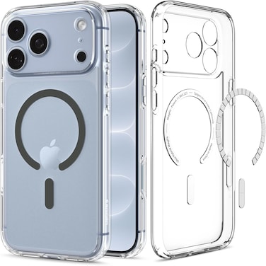 جراب Spigen Ultra Hybrid MagFit لهاتف iPhone 18 Pro Max / 17 Pro Max - لون جرافيت شفاف