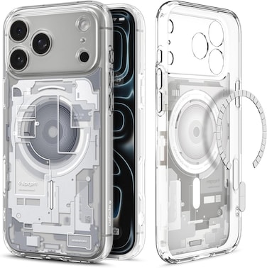 Spigen Ultra Hybrid MagFit designed for iPhone 17 Pro Max case cover [MagSafe compatible] (2025) - Zero One White