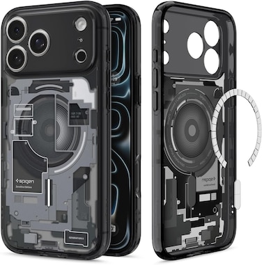 Spigen Ultra Hybrid MagFit designed for iPhone 17 Pro Max case cover [MagSafe compatible] (2025) - Zero One Black