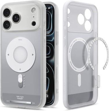 Spigen Ultra Hybrid MagFit designed for iPhone 17 Pro Max case cover [MagSafe compatible] (2025) - Classic Silver