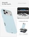 Spigen Silicone Fit MagFit for iPhone 17 Pro Max case cover [MagSafe compatible] - Mute Blue