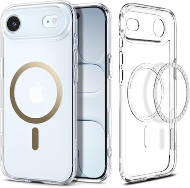 Spigen Ultra Hybrid MagFit designed for iPhone 17 Air case cover [MagSafe compatible] (2025) - Clear Gold