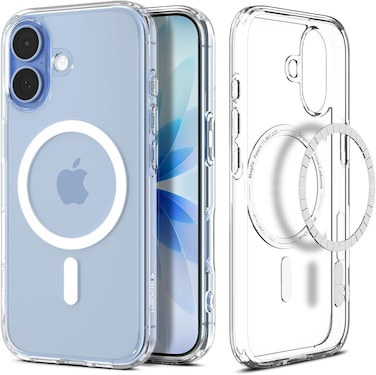 Spigen Ultra Hybrid MagFit designed for iPhone 17 case cover [MagSafe compatible] (2025) - Clear White