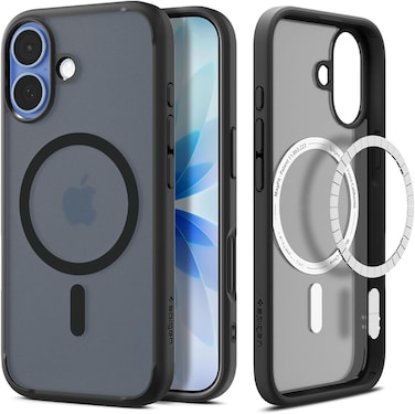 Spigen Ultra Hybrid MagFit designed for iPhone 17 case cover [MagSafe compatible] (2025) - Frost Black