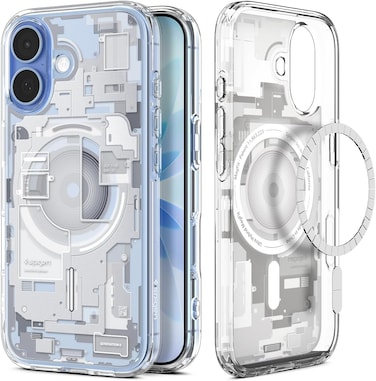 Spigen Ultra Hybrid MagFit designed for iPhone 17 case cover [MagSafe compatible] (2025) - Zero One White