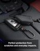Spigen BMW Key Fob Cover Rugged Armor Case with Carabiner Designed for BMW 2 3 5 6 7 8 X1 X2 X3 X4 X5 X6 X7 Z4 G Series Smart Keyfob - Black