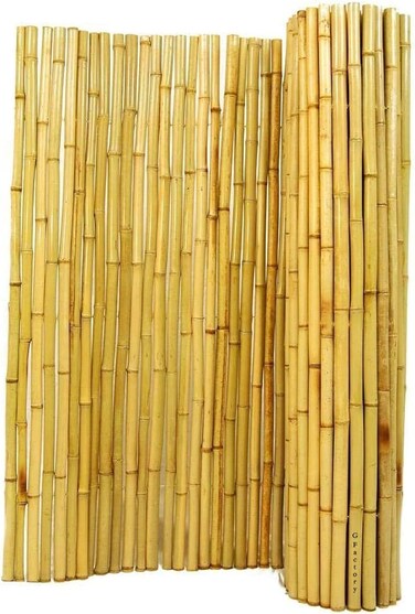 Egardenkart&reg; Natural Rolled Bamboo Fence Thick Natural Privacy Fence (300, 100)