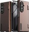 VRS Design Terra Guard Modern 360 for Samsung Galaxy Z Fold 7 case cover (2025) with [Built in Screen Protector] and Hinge Protection - Dark Brown