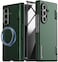 VRS Design Terra Guard Modern Halo 360 for Samsung Galaxy Z Fold 7 case [MagSafe compatible] cover (2025) [Built in Screen Protector] and Hinge Protection - Metallic Green