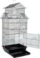 Egardenkart Priority Culture Bird cage strong and smooth iron material pet bird cage, suitable for canaries, stars, budget giars and other birds bird home for parakeets (Black)