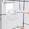 Egardenkart Priority Culture Bird cage strong and smooth iron material pet bird cage, suitable for canaries, stars, budget giars and other birds bird home for parakeets (Black)