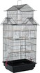 Egardenkart Priority Culture Bird cage strong and smooth iron material pet bird cage, suitable for canaries, stars, budget giars and other birds bird home for parakeets (Black)
