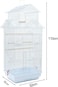 Egardenkart Priority Culture Bird cage strong and smooth iron material pet bird cage, suitable for canaries, stars, budget giars and other birds bird home for parakeets (White)