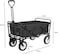 Egardenkart Heavy-duty Wagon Trolley Cart - Foldable Trolley for Shopping, Camping, Beach, Picnic   Shopping Trolley with Adjustable Handle and 360&deg; Wheels   Multipurpose Camping trolley (Black)