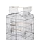 Egardenkart 41-Inch Open Top Medium Bird Cage for Parakeets, Finches, Canaries, Lovebirds, Small Quaker Parrots, Cockatiels, Budgies, and Green Cheek Conures &ndash; Perfect for Travel and Flight. (Black)