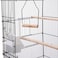 Egardenkart 41-Inch Open Top Medium Bird Cage for Parakeets, Finches, Canaries, Lovebirds, Small Quaker Parrots, Cockatiels, Budgies, and Green Cheek Conures &ndash; Perfect for Travel and Flight. (Black)