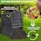 Egardenkart Compost Bin 300 Litre Garden Composter Bin Composting Waste Box Recycling Eco Storage