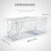 Egardenkart® Large Cat Trap Cage - Cat Trap for Stray Cats and Small Animals   Easy Set Two-Door Animal Trapper for Raccoons, Stray Cats, Bandicoot Rats and Groundhogs (Large)