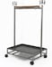 Egardenkart Bird Stand Play Top Large - Parrot Stand with Feeding Bowl, Tray and Wheels   Heavy Duty Wrought Iron Bird Perch Stand for Small, Medium and Large Birds (Black)