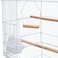 Egardenkart 41-Inch Open Top Medium Bird Cage for Parakeets, Finches, Canaries, Lovebirds, Small Quaker Parrots, Cockatiels, Budgies, and Green Cheek Conures &ndash; Perfect for Travel and Flight. (White)