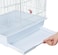 Egardenkart 41-Inch Open Top Medium Bird Cage for Parakeets, Finches, Canaries, Lovebirds, Small Quaker Parrots, Cockatiels, Budgies, and Green Cheek Conures &ndash; Perfect for Travel and Flight. (White)