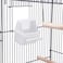 Egardenkart 39-Inch Roof-Top Large Flight Bird Cage for Small Quaker Parrots, Cockatiels, Sun Parakeets, Green Cheek Conures, Budgies, Finches, Lovebirds, and Canaries. Perfect for Pet Birds! (Black)