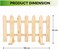 Egardenkart Wooden Picket Fence - 50x100cm   Decorative Garden Fence with Standing Foot   Outdoor Wooden Fence for Garden Landscaping, Plant Protection & Border Fencing