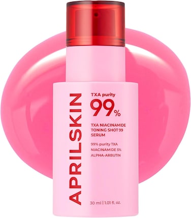 Aprilskin TXA Niacinamide Toning Shot 99 Spicule Facial Serum, Skin Booster Serum, 99% High-Purity Tranexamic Acid 3% + Niacinamide 5% For Uneven Skin Tone, Pore Care, Korean Skin Care, 1.01 fl. oz.