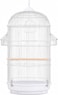 Egardenkart Bird Cage Large - 28-Inch Hanging Birds cage   Round Top Birds cage with Wooden Perches, Feeders   Budgie Cage with Easy-Clean Tray   Bird Cage for Parakeets, Cockatiels, Lovebirds (White)