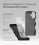 iPhone 16 Case Cover Bitmap Silicone Magnetic Series Black