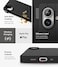 iPhone 16 Case Cover Bitmap Silicone Magnetic Series Black