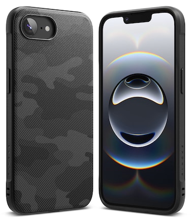 Ringke - iPhone 16e Case Cover Onyx Design Series - Camo Black