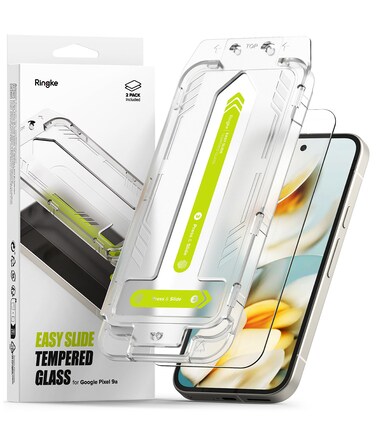 Google Pixel 9a Screen protector   Easy Slide Tempered Glass   2 Pack, W Installation Jig