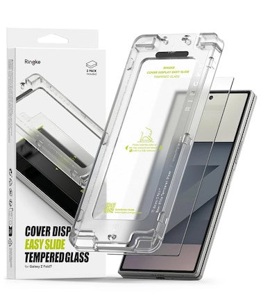 Ringke - Samsung Galaxy Z Fold 7 Screen Protector Cover Display Easy Slide Tempered Glass 2 Pack