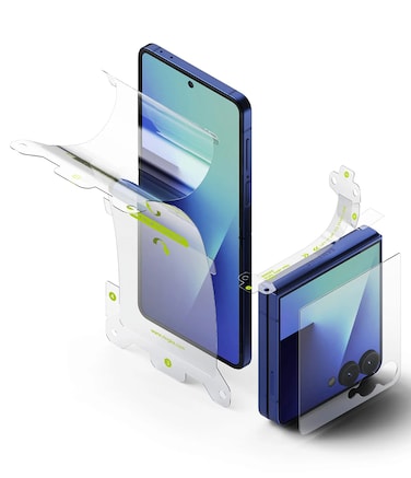 Ringke -3-in-1 Protector Pro [Cover Display + Inner Screen + Foldable Hinge] For Samsung Galaxy Z Flip 7