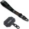 Tactical Webbing Hand Strap with Patch [Heavy Duty Tactical Carabiner] Durable Anti-Tear Multi-Purpose Phone Wrist Strap for Travel - Camo Black