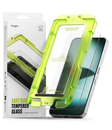 Ringke - Nothing Phone (3) Screen Protector Easy Slide Tempered Glass Series - 2 Pack, W Installation Jig